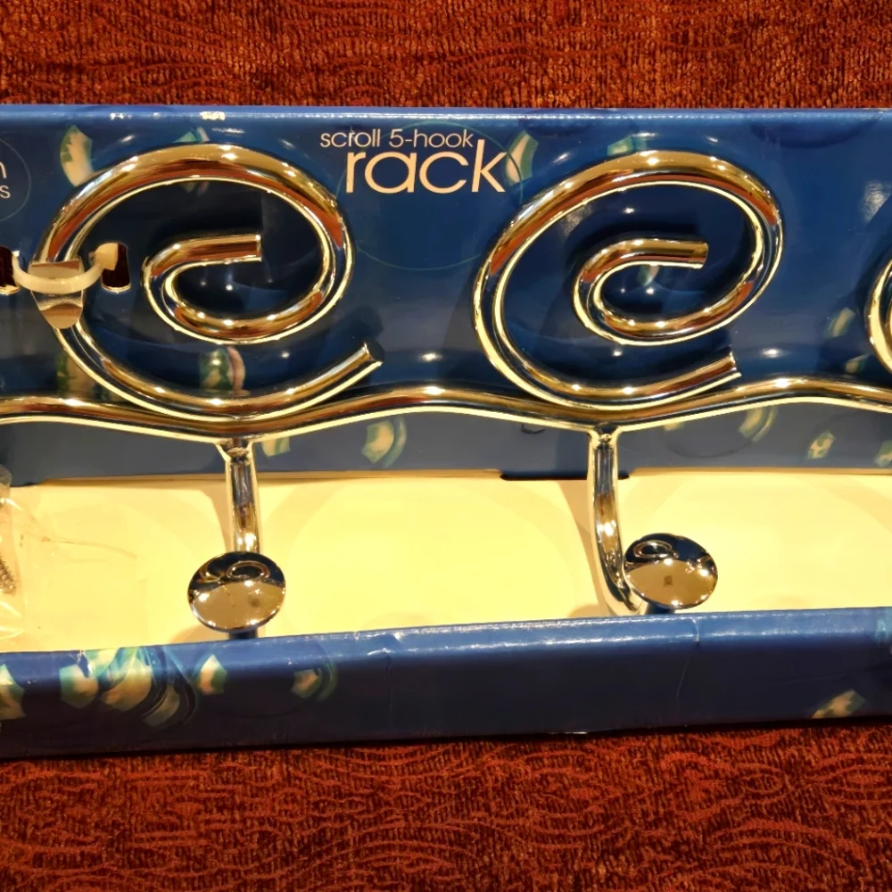 Silver Swirl Wall Hooks